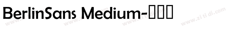 BerlinSans Medium字体转换